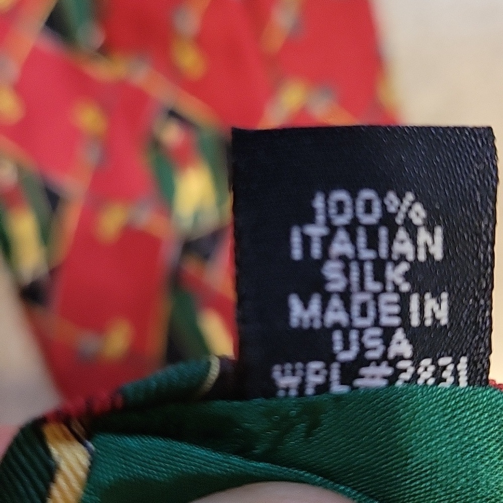Tommy Hilfiger Vintage 100% Italian Silk Golf Theme Ties 3 Piece Lot Made in USA - Picture 13 of 14